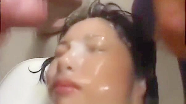 Sizzling Japanese Orgy Ends With A Steamy Bukkake Facial Feast