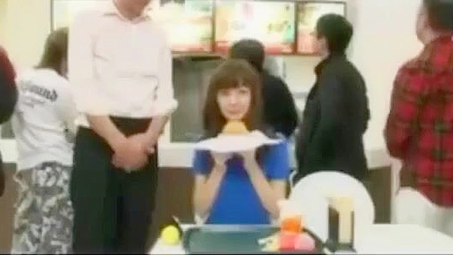 Japanese Beauty Faces Bang Hard At Mcdonald's Arousing Orgasms!