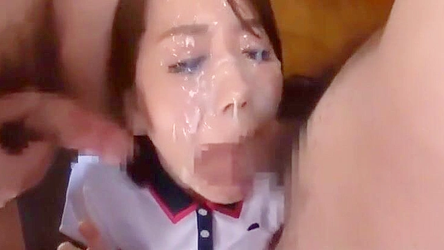 Irresistible Jav Newbie Faces Cum Splash In Fiery Blowjob