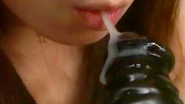 Exotic Japanese Goddess An Nanba Takes Loads & Swallows Deeply