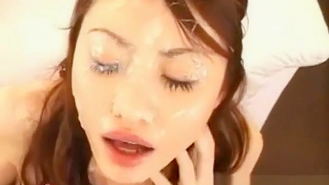 Hot Japanese Teen 18+ Gets Her Face Flooded With Sticky Cum