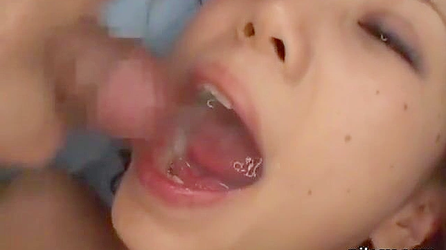 Japanese Kitten Gets Cozy & Spoiled By Sticky Cum Showering