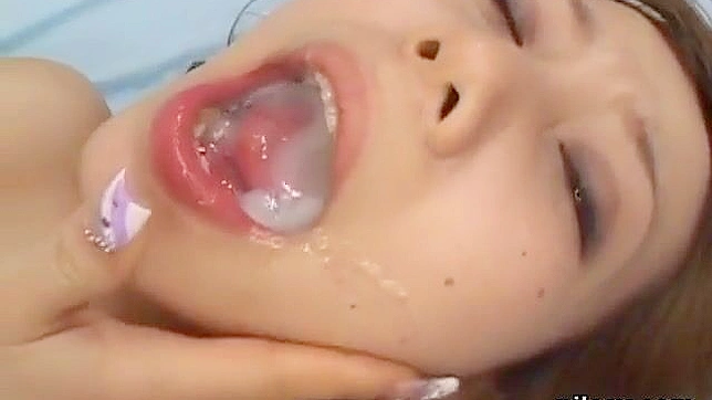 Japanese Kitten Gets Cozy & Spoiled By Sticky Cum Showering