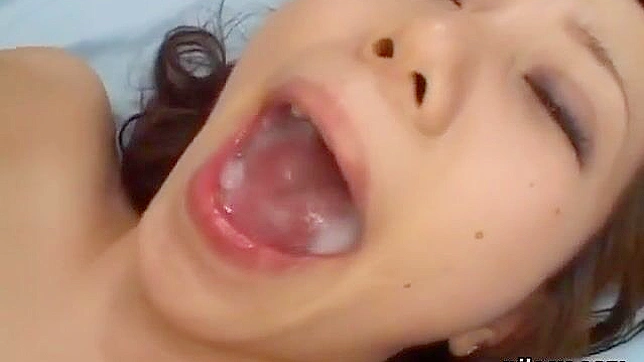 Japanese Kitten Gets Cozy & Spoiled By Sticky Cum Showering