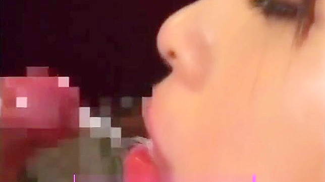 Luscious Japanese Slut Devours Loads Before Bukkake Orgasm Feast