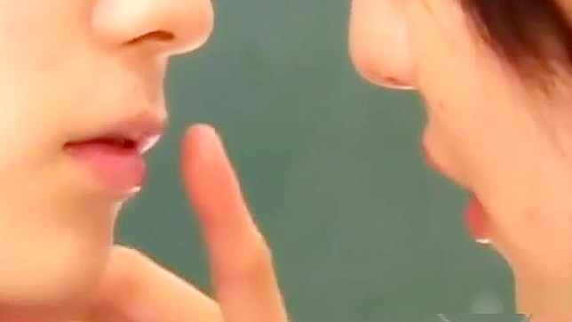 Two Hot Teen 18+ Students Kiss & Fondle in Secret Classroom Hookup
