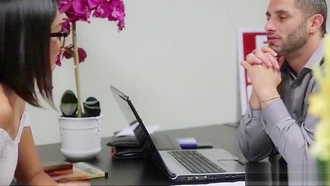 Saucy Office Playtime - Hot Chinese Chick Seduces The New Boss