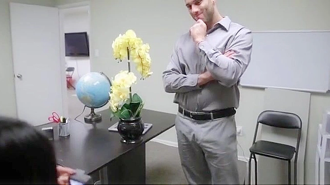 Saucy Office Playtime - Hot Chinese Chick Seduces The New Boss