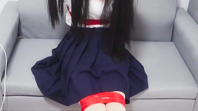 Seductive Japanese Chick Tied Up Tight For Rough Sex Fun