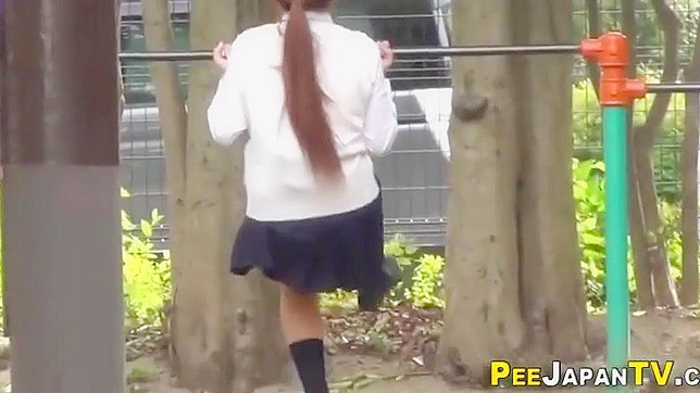 Asia Cutie Shows Her Soaked Panties In Sexy Public Tease Showdown