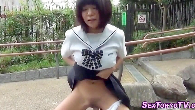 Alluring Japanese Teen 18+ Ignites Passion With Hot Solo Dildo Ride Showdown