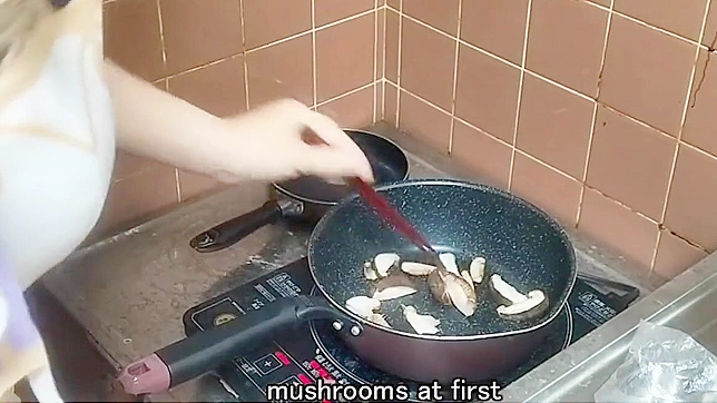 Seductive Japanese Star Uses Carrots Until She Climaxes Hard