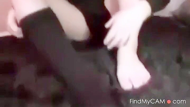 Japanese Teen 18+ Seductively Licks and Worships Feet in Steamy Scene