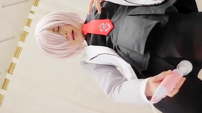 Asian Cosplay Beauty In Tight Pantyhose Teases & Fucks