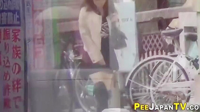 Caught Japanese Beauties Peeing Together ~ Explicit Peeing Showdown