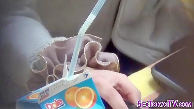 Uniformed Japanese Temptress Self-Fingering Wet Pussy