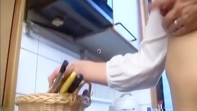 Japanes Babe Fetishizes Kitchenware For Hot Nipple Play Fun