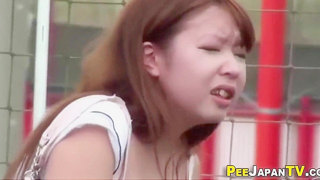 Hot Japanese Star Wetting Her Pants Seductively On-Cam