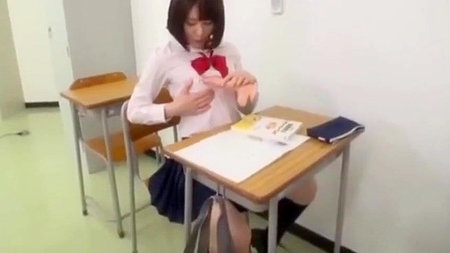 Excited Japanese Student Shows Off Amazing Solo Skills Delightfully