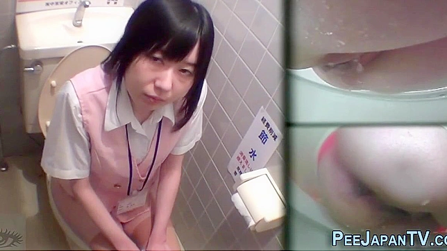 Sultry Japanese Chick Spells You With Seductive Outdoor Peeing Act