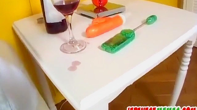 Seductive Japanese Beauty Explores Pleasure Solo With Giant Toy Vibes