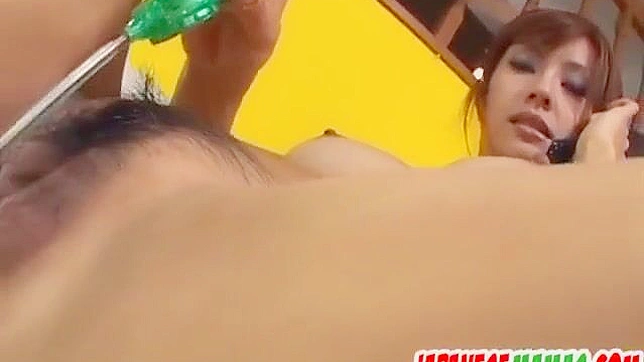 Seductive Japanese Beauty Explores Pleasure Solo With Giant Toy Vibes