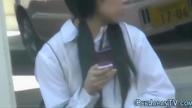 Publicly Exposed Japanese Beauty Pees Uncontrollably Live On-Camera