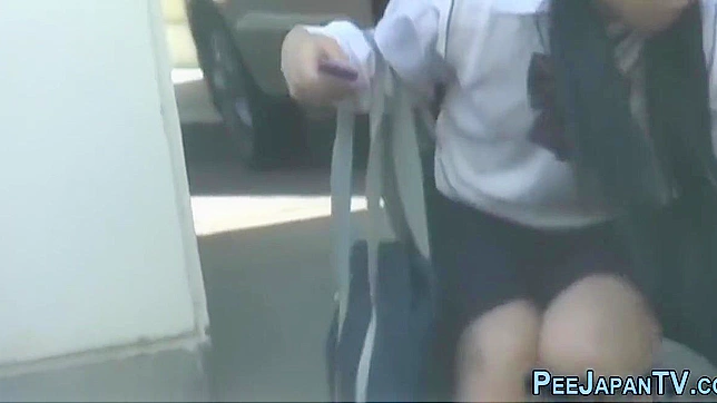 Publicly Exposed Japanese Beauty Pees Uncontrollably Live On-Camera