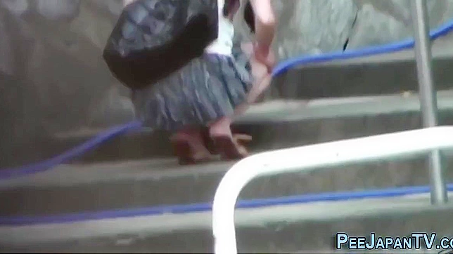 Outdoor Urination Thrill By Japanese Beauty In High Heels