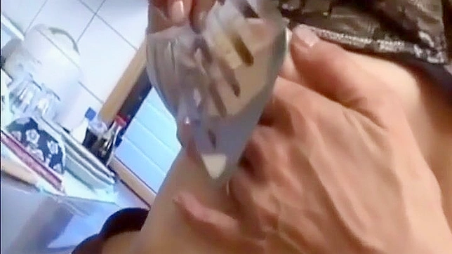 Seductive Tease With Utensil Stimulation For Ultimate Pleasure