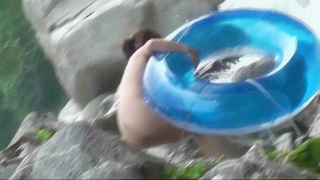 Sultry Japanese Beauties Play Wet Games By The Riverbank