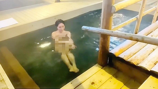 Lush Japanese Babe Enjoys Outdoor Bathing Orgasms Delightedly