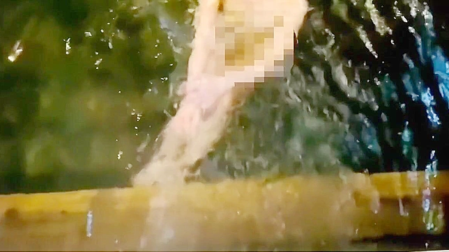 Lush Japanese Babe Enjoys Outdoor Bathing Orgasms Delightedly