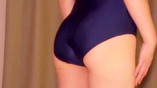 Sensuous Japanese Girl 18+ Teases In Swimsuit Before Self-Pleasure