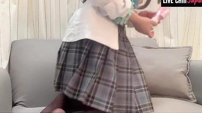 Luscious Japanese Beauty Gleams While Solo Ass Play