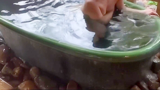 Enchanting Japanese Babes Enjoy Steamy Bamboo Baths Together