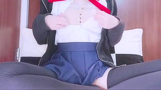 Airi-Chan Pleasures Herself Post-School Wearing Cute Japanese Uniform