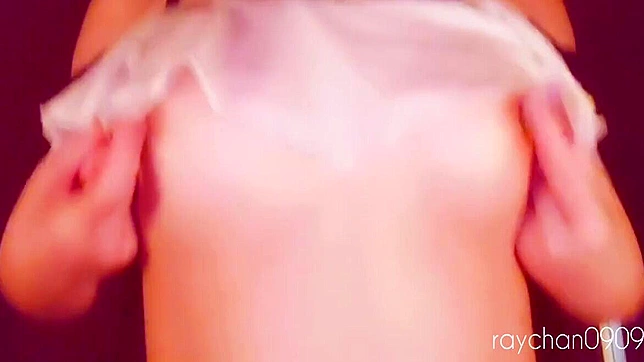 Luscious Japanese Temptress Teases Nipples & Masturbs Sensually