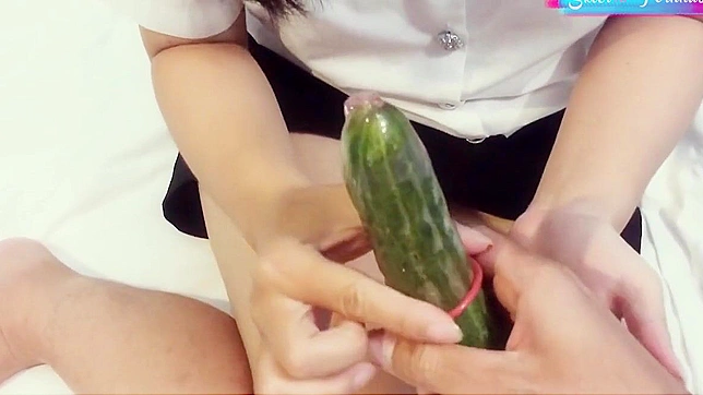 Exploring Sexy Squirt Orgasms With Cucumber Stimulation