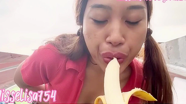Shy Japanese Teen 18+ Takes Big Cock Deep in Public Blowjob