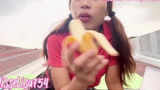 Shy Japanese Teen 18+ Takes Big Cock Deep in Public Blowjob