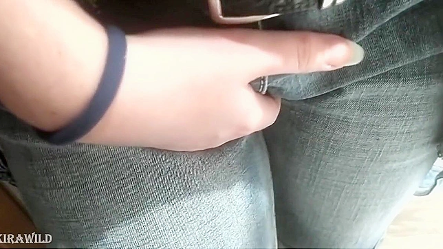 Excited Japanese Beauty Almost Cums In Public Toilet Scene