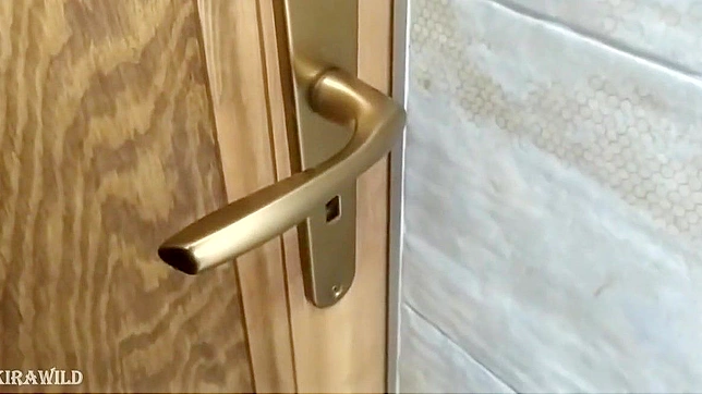 Excited Japanese Beauty Almost Cums In Public Toilet Scene