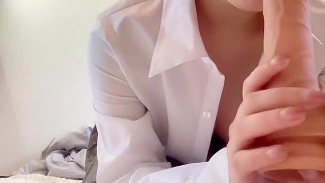 Busty Japanese Beauty In Hot Lingerie Gets Wildly Naughty