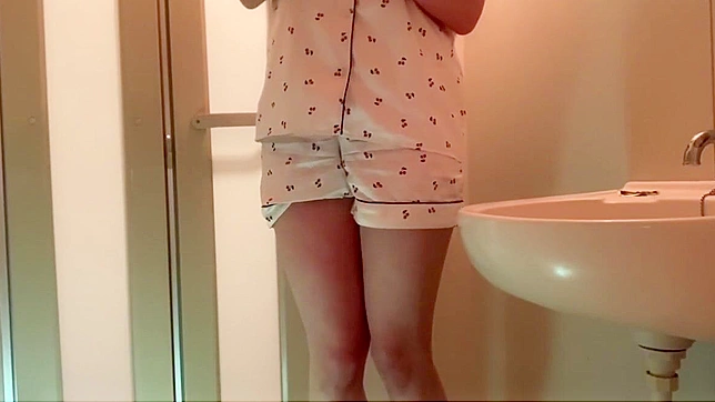 Crazy Japanese Girl 18+ Pees On Condom Amid Urgent Urge Build-Up