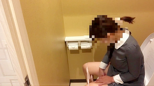 Luscious Japanese Beauty Goes Wild In Public Restroom Sex