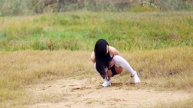 Seductive Celestial Siren Pleases Outdoors Naturally Hot
