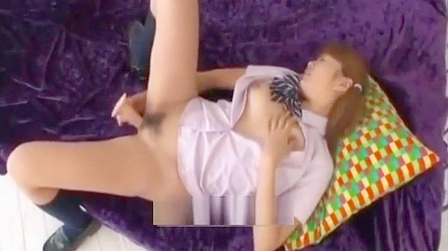 Sizzling Japanese Teen 18+ Fuck Herself Wildly with Dildo