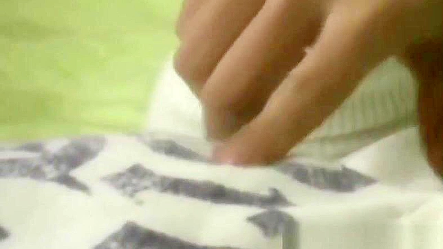 Caught Asian Babe Fingers Her Pussy Under Watchful Eyes.