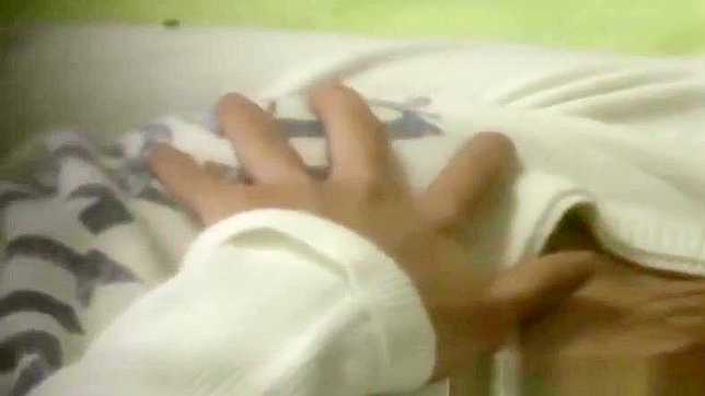 Caught Asian Babe Fingers Her Pussy Under Watchful Eyes.